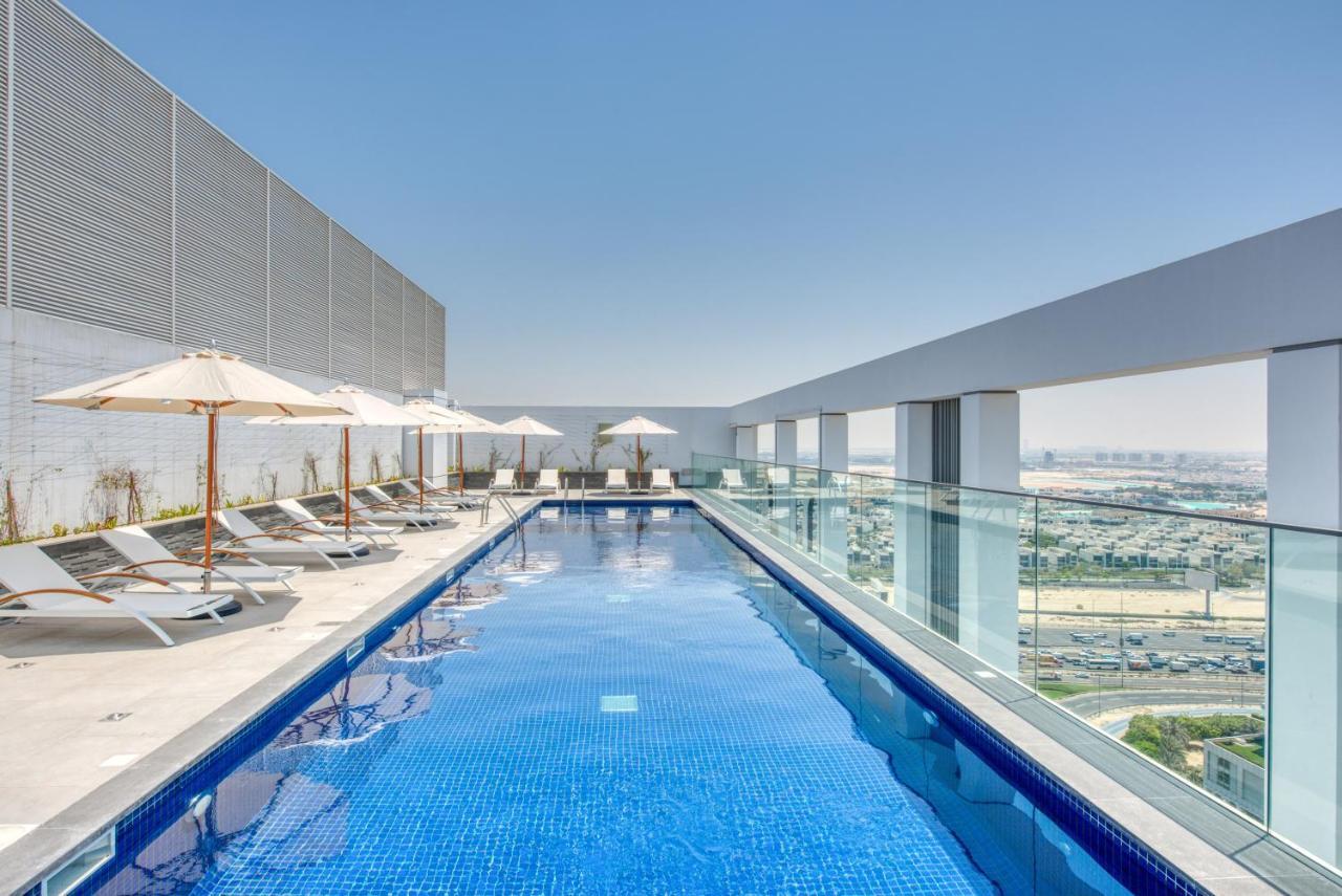 Sol Living - Sol Avenue Apartment Дубай Екстериор снимка
